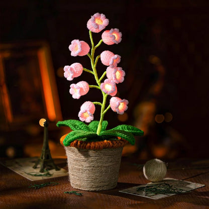 Crochet Lamp with Colorful Light